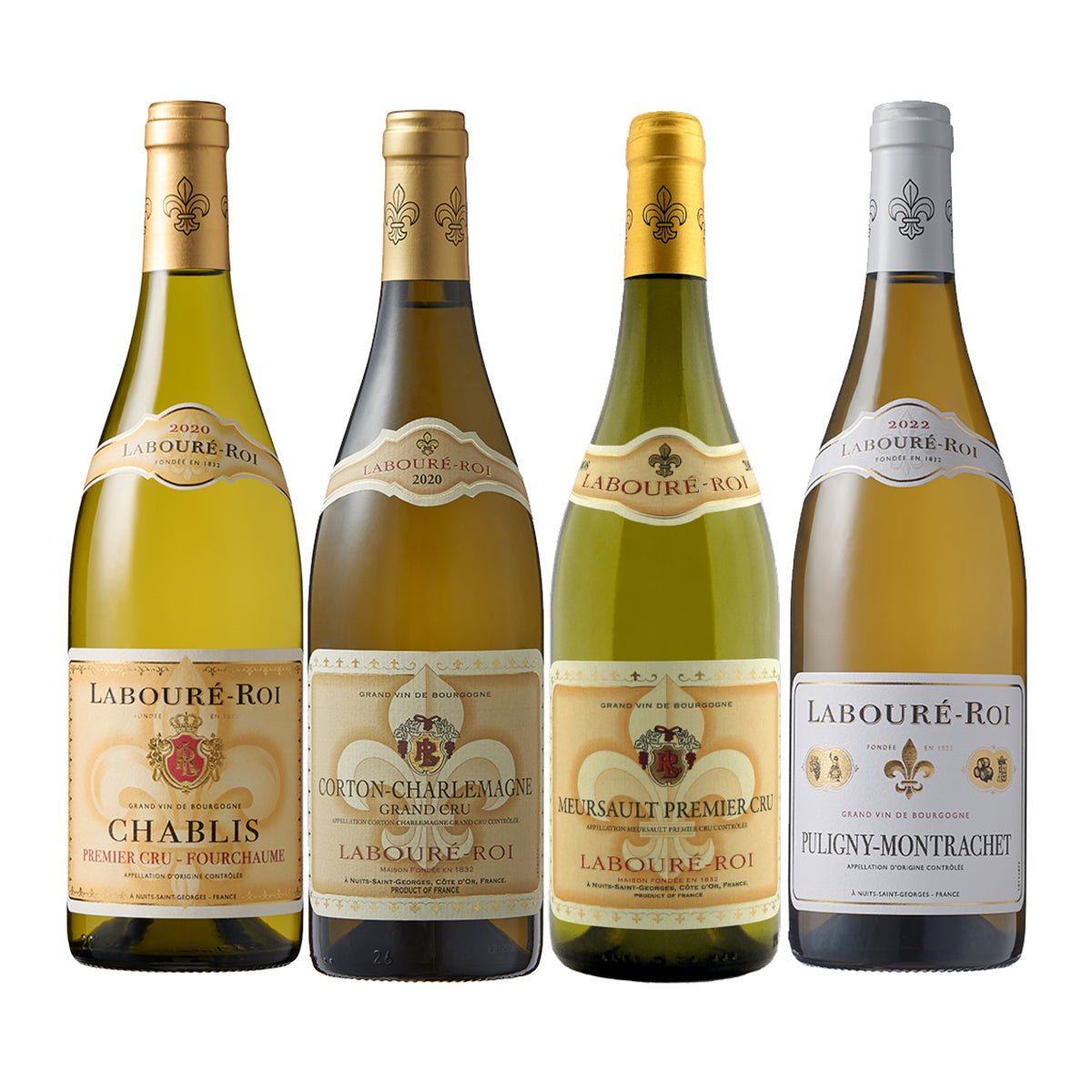 大手ネゴシアン ブルゴーニュ グラン・クリュ含む白ワイン4本セット
