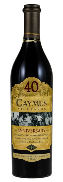 2012 Caymus 40th Anniversary Cabernet Sauvignon | WineBid | Wine
