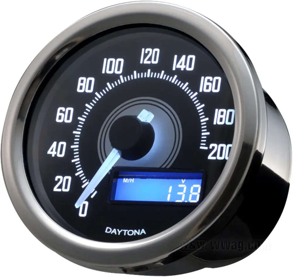 Daytona Velona 60 Electronic Speedometer, polished