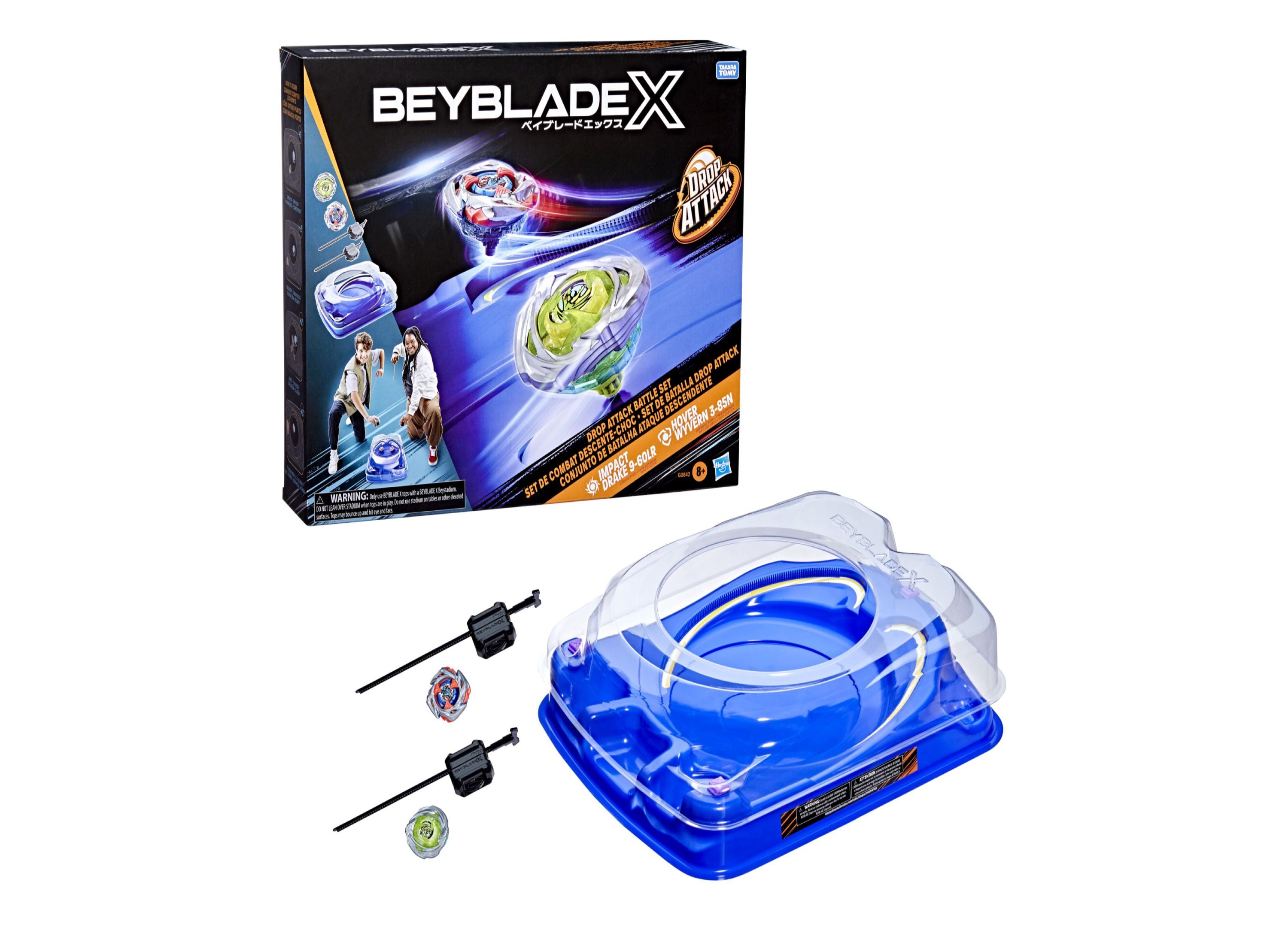 Beyblade X Drop Attack Battle Set with X-Celerator Rail – Toys