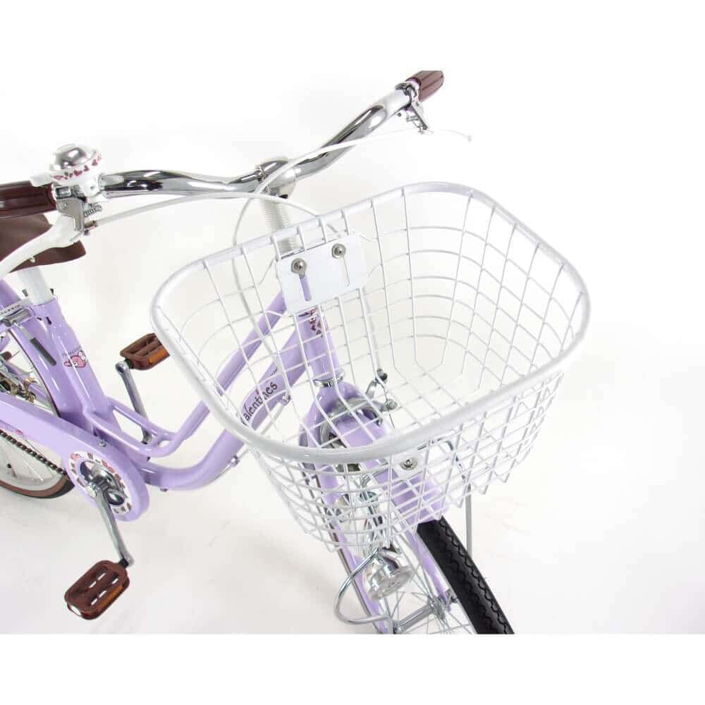24インチ 身長125～140cm 子供用自転車 バレンタイン2（ライトパープル