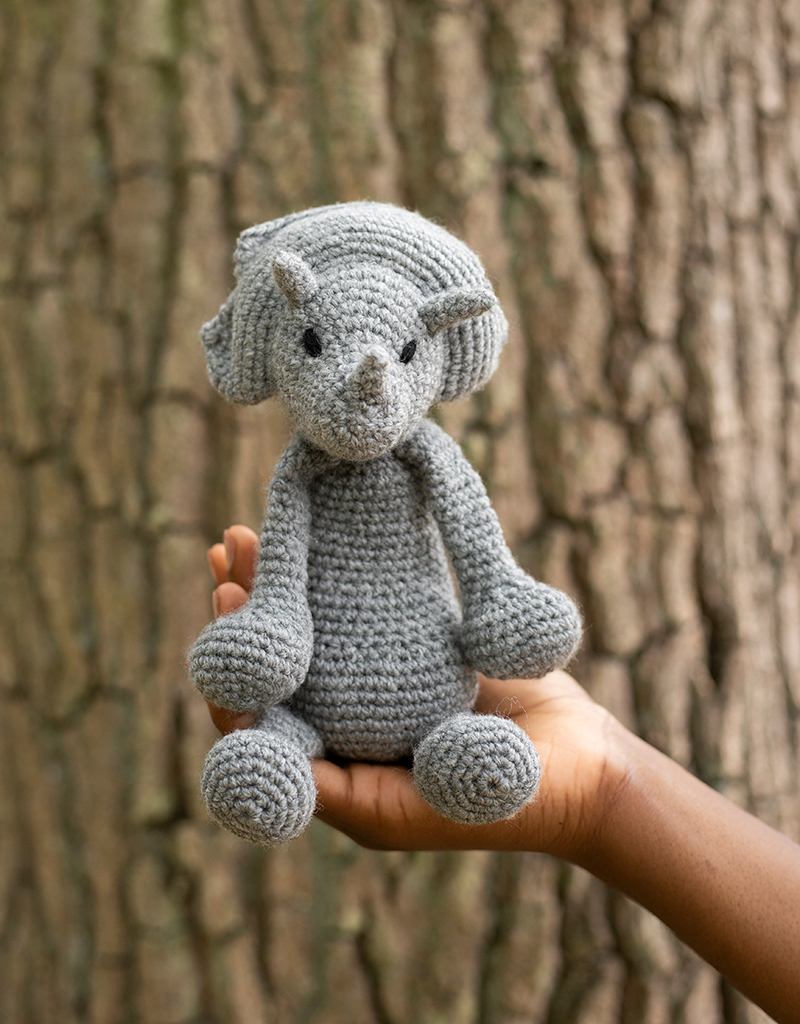 Triceratops Crochet Dinosaur Kit | TOFT