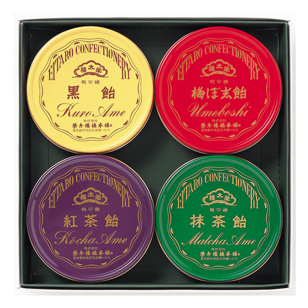 榮太樓總本鋪] 榮太樓飴 4缶セット: ネットデパート｜トキハオンライン