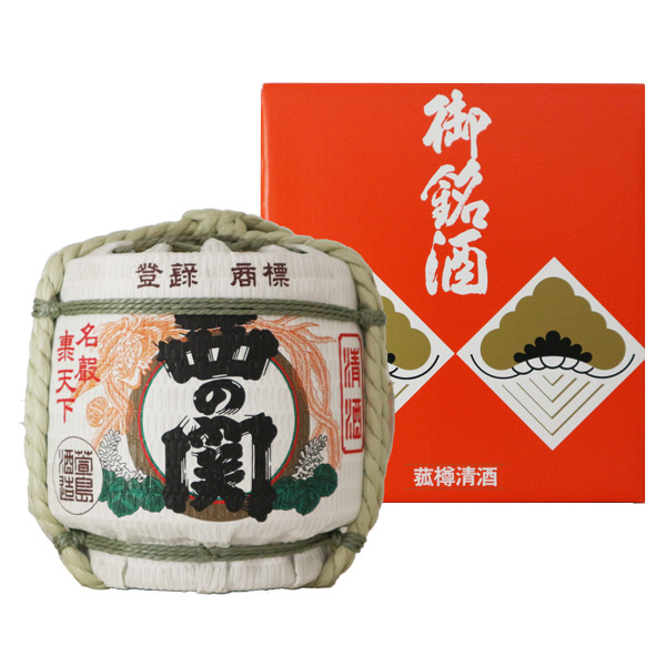 萱島酒造] 西の関 菰樽 (1.8L): ネットデパート｜トキハオンラインショップ