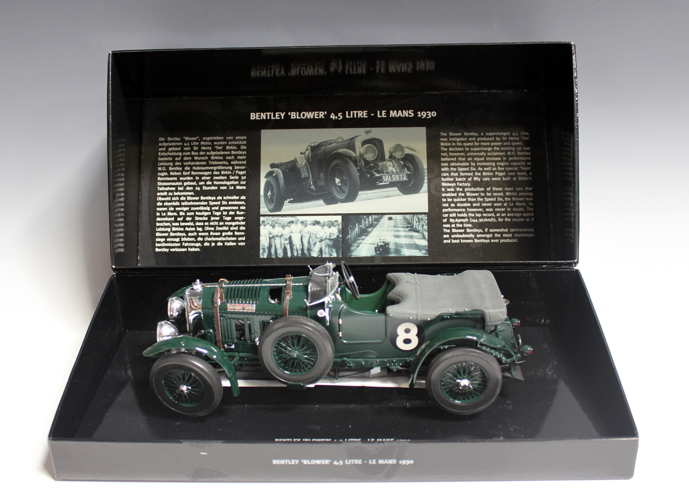 A Minichamps 1/18th scale Paul's Model Art Bentley 'Blower' 4.5