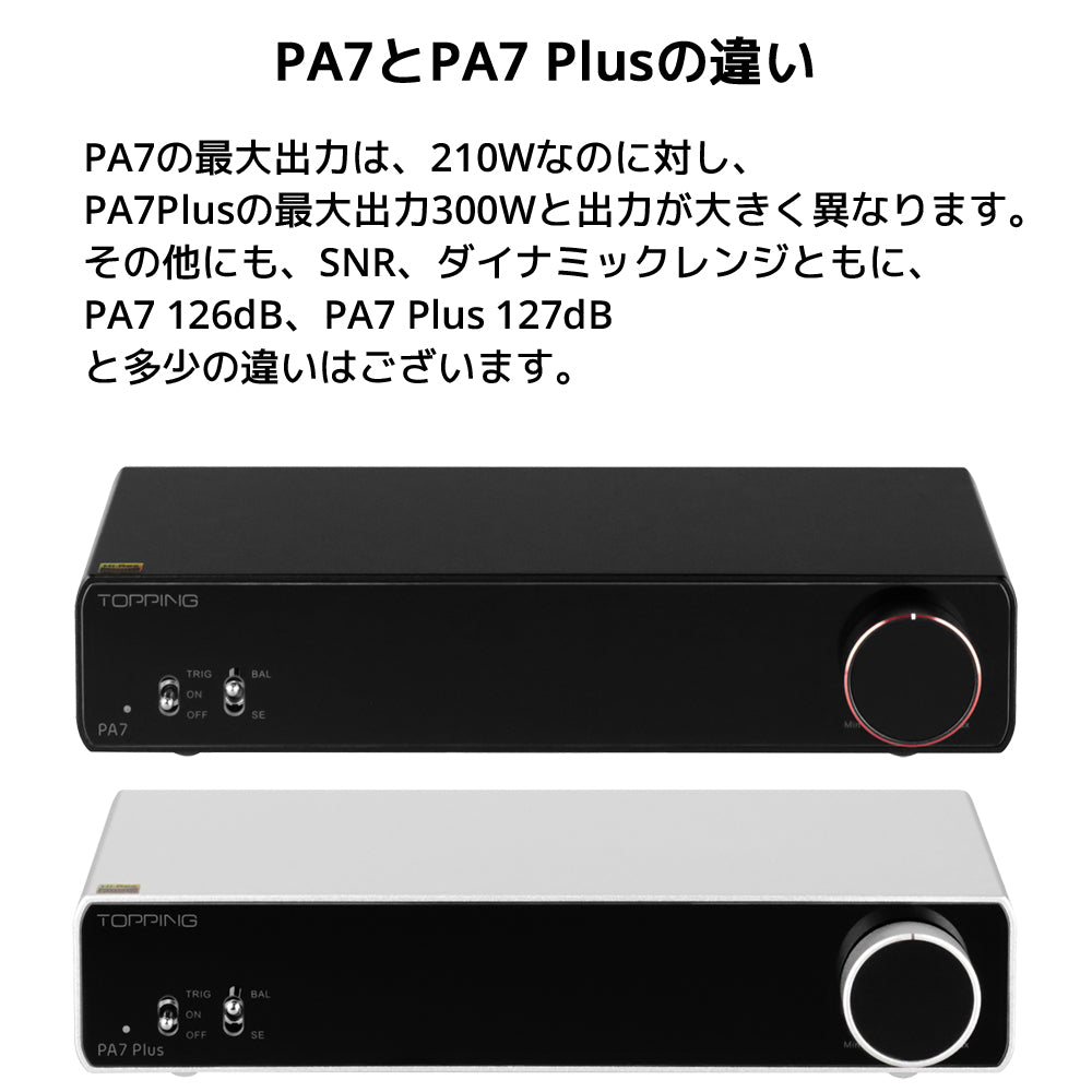 Topping PA7 PLUS クラスD パワーアンプ 1年保証付き – オレメカTOPPING店