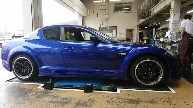 RX-8 車高調取付 | 店舗おススメ情報 | タイヤ館 矢賀（広島県）