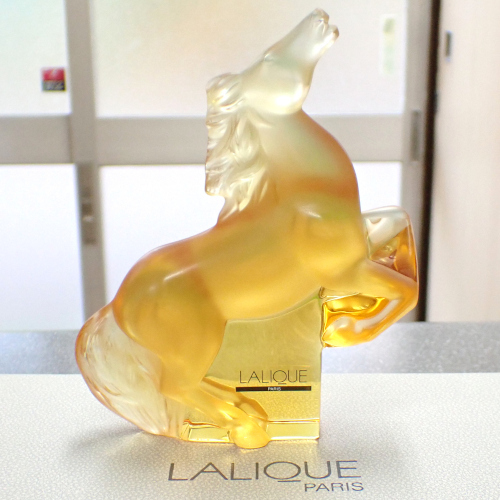 LALIQUE ラリック クリスタルガラス オブジェ 跳ね馬 買取 質預かり