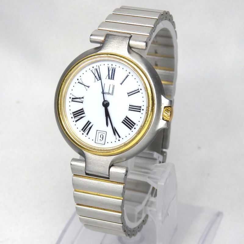 dunhill ダンヒル ミレニアム コンビ 腕時計 買取 - 神戸の質屋「質