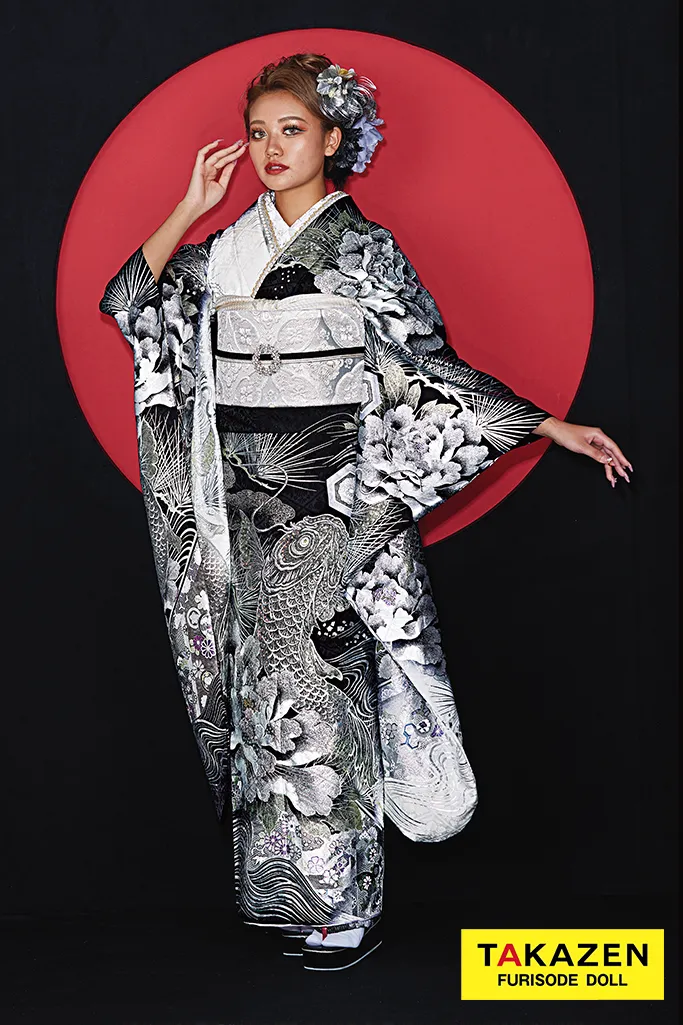 ジャパンモード～TAKAZENオリジナル振袖最新作キラキラ鯉振袖🔥｜成人