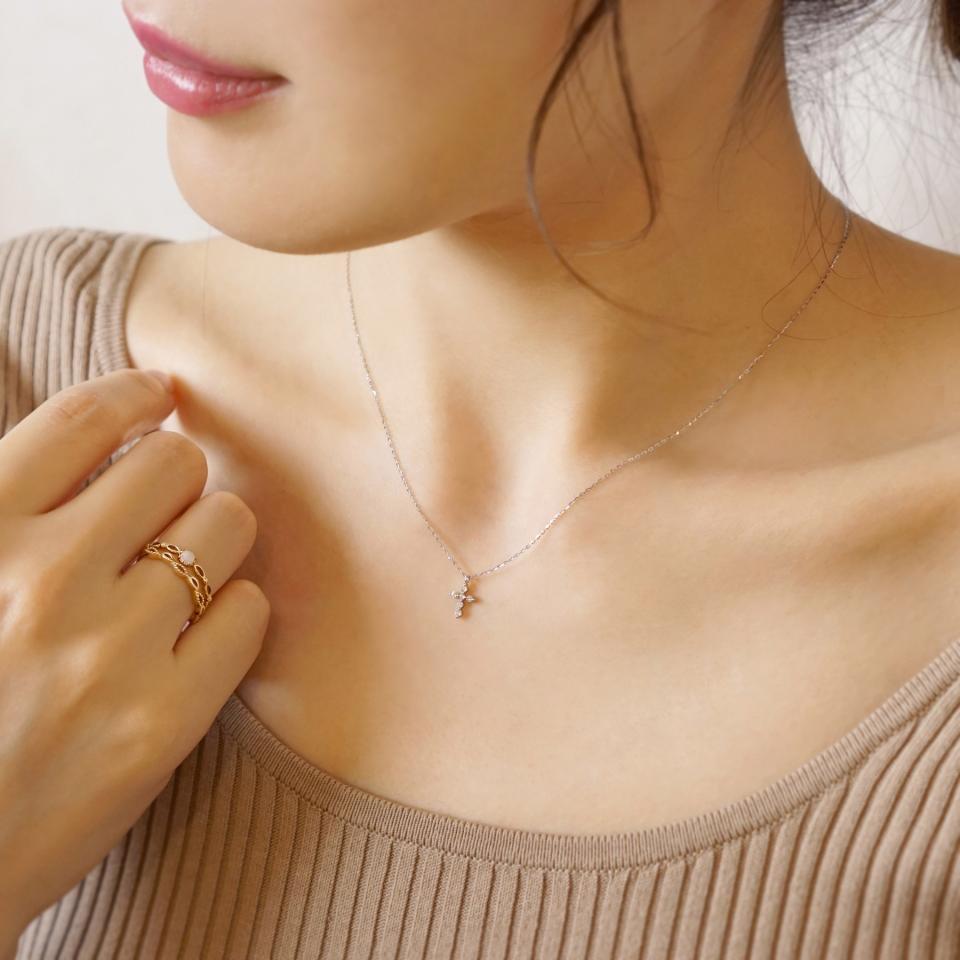 qapj8sm スムースクロス ネックレス ゴールド K10 qapj8sm様 専用