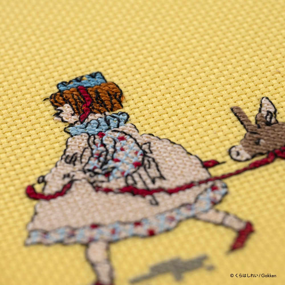 くらはしれいのクロスステッチキット ［電車ごっこ］: キット