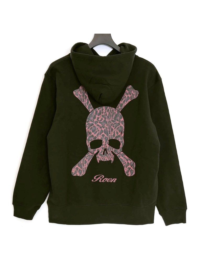 Roen - LEOPARD SKULL PO / 長袖パーカー / ブラック 【Roen】 | BRYAN