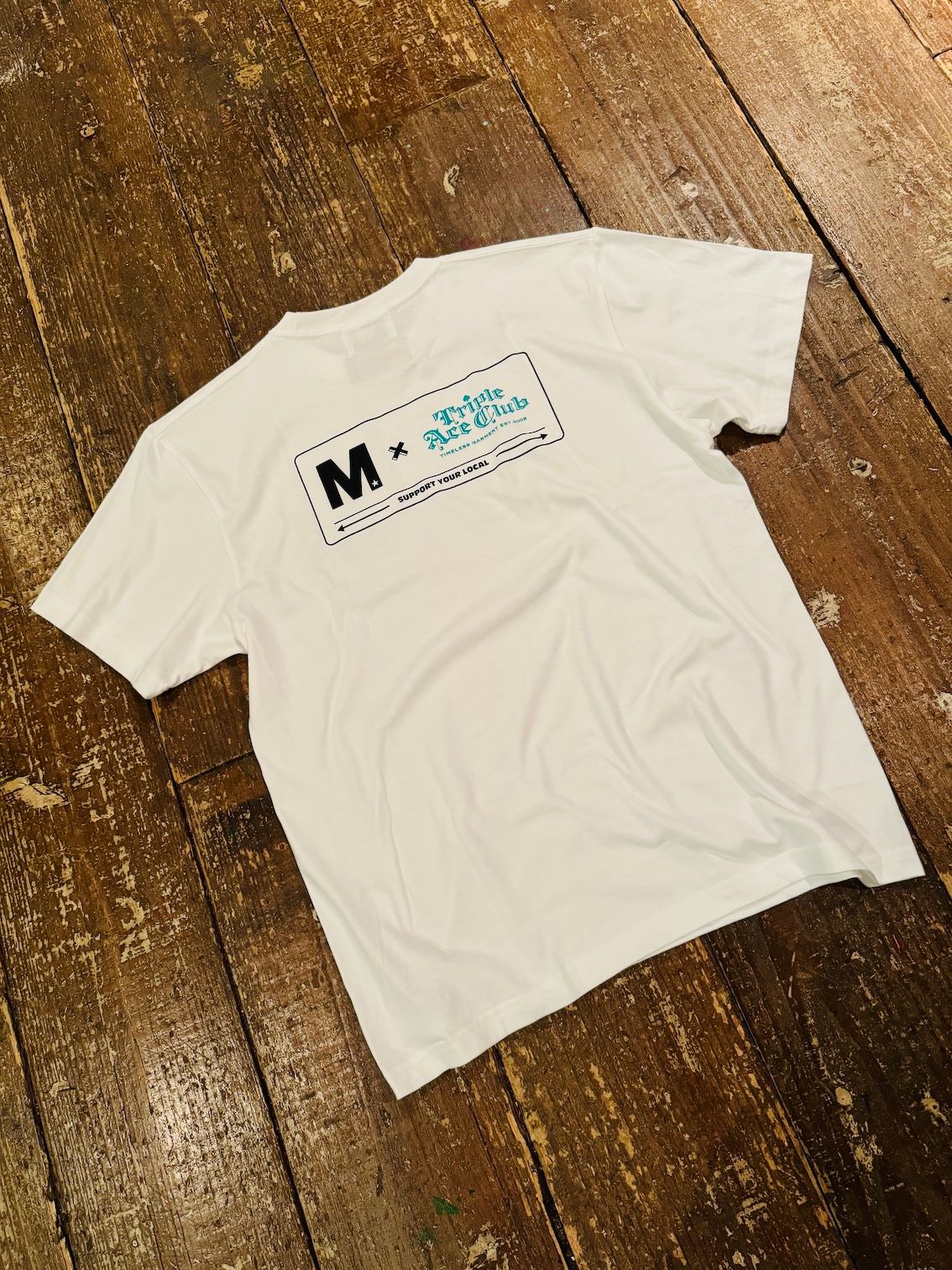 M - M / t-shirts (TRIPLE ACE CLUB × M)ホワイト | BRYAN