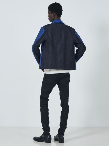 5351 POUR LES HOMMES - 【ラムレザー×デニム】セミダブル ライダース