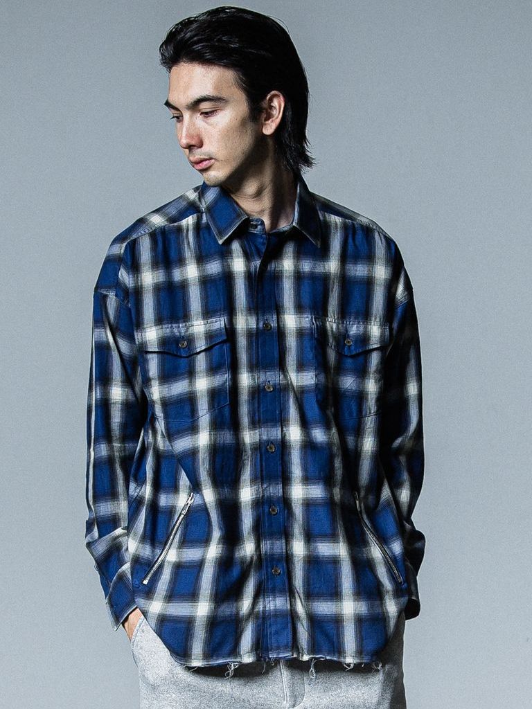 RESOUND CLOTHING - OVER GOWN CHECK SHIRTS / チェックシャツ