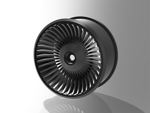 3D-F7PX-B ステアリングホイール・ブラック【FUTABA 7PX用】 [3D-F7PX