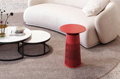 LGの空気清浄テーブルPuriCareに新色ブラック。Qi充電やライト搭載の