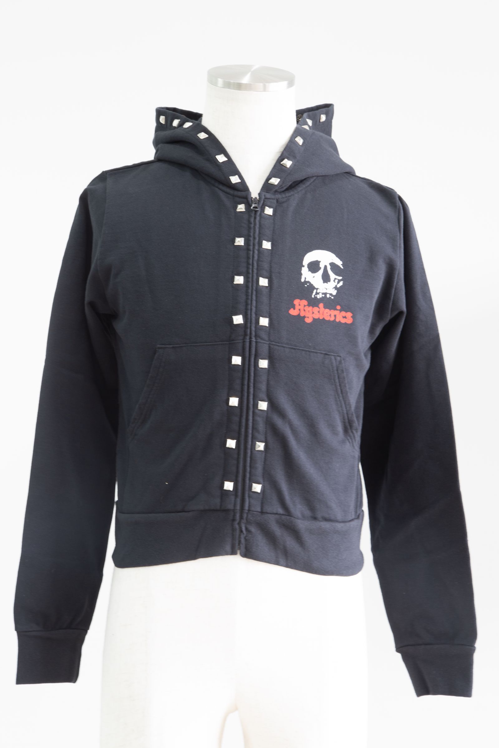 HYSTERIC GLAMOUR - SKULL BERRY ショート丈パーカー / ブラック | Tempt