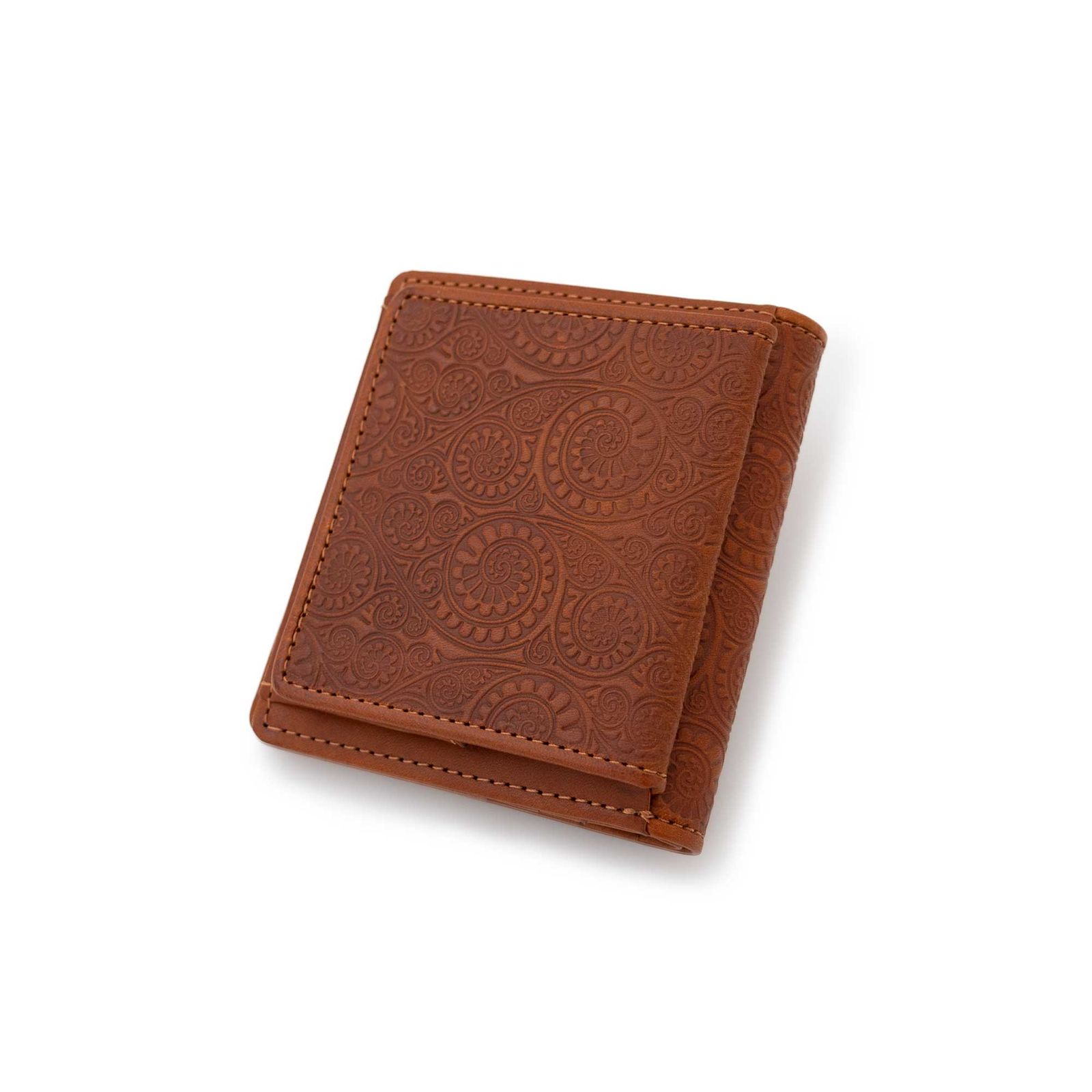 GARNI - Vine Pattern Mini Fold Wallet / ブラウン | Tempt