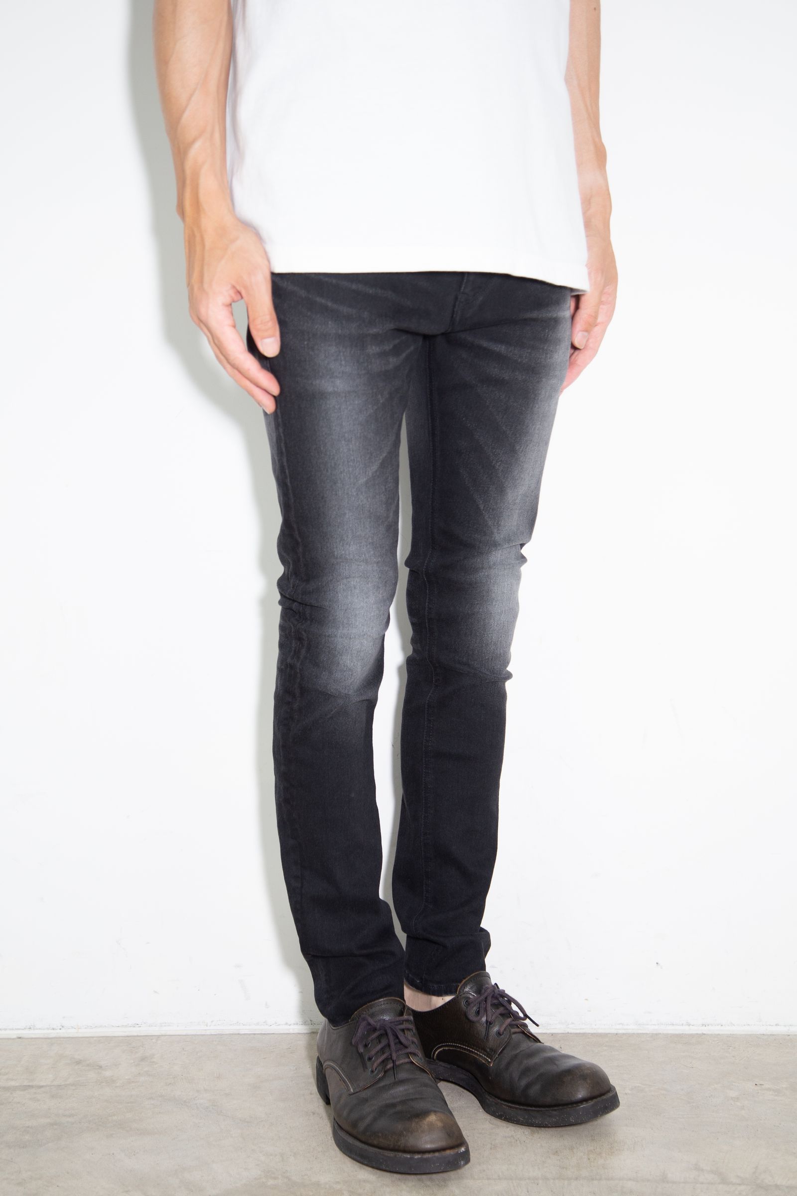 ISAMU KATAYAMA BACKLASH - FIXERコラボ ストレッチブラックデニム