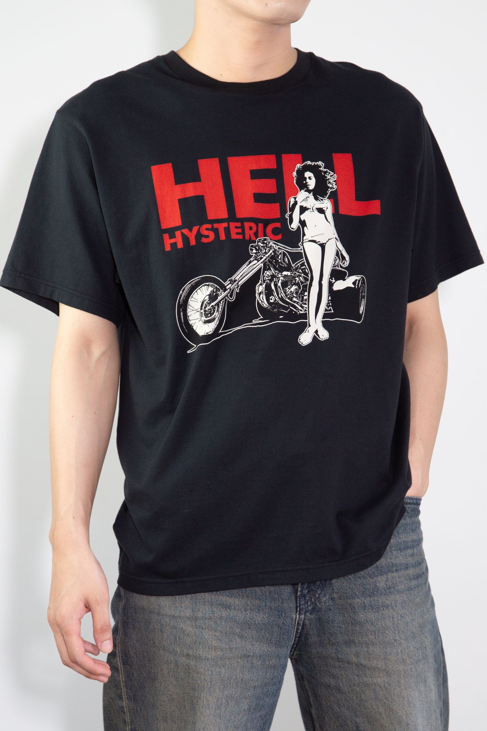 HYSTERIC GLAMOUR - HELL HYSTERIC Tシャツ / ブラック | Tempt
