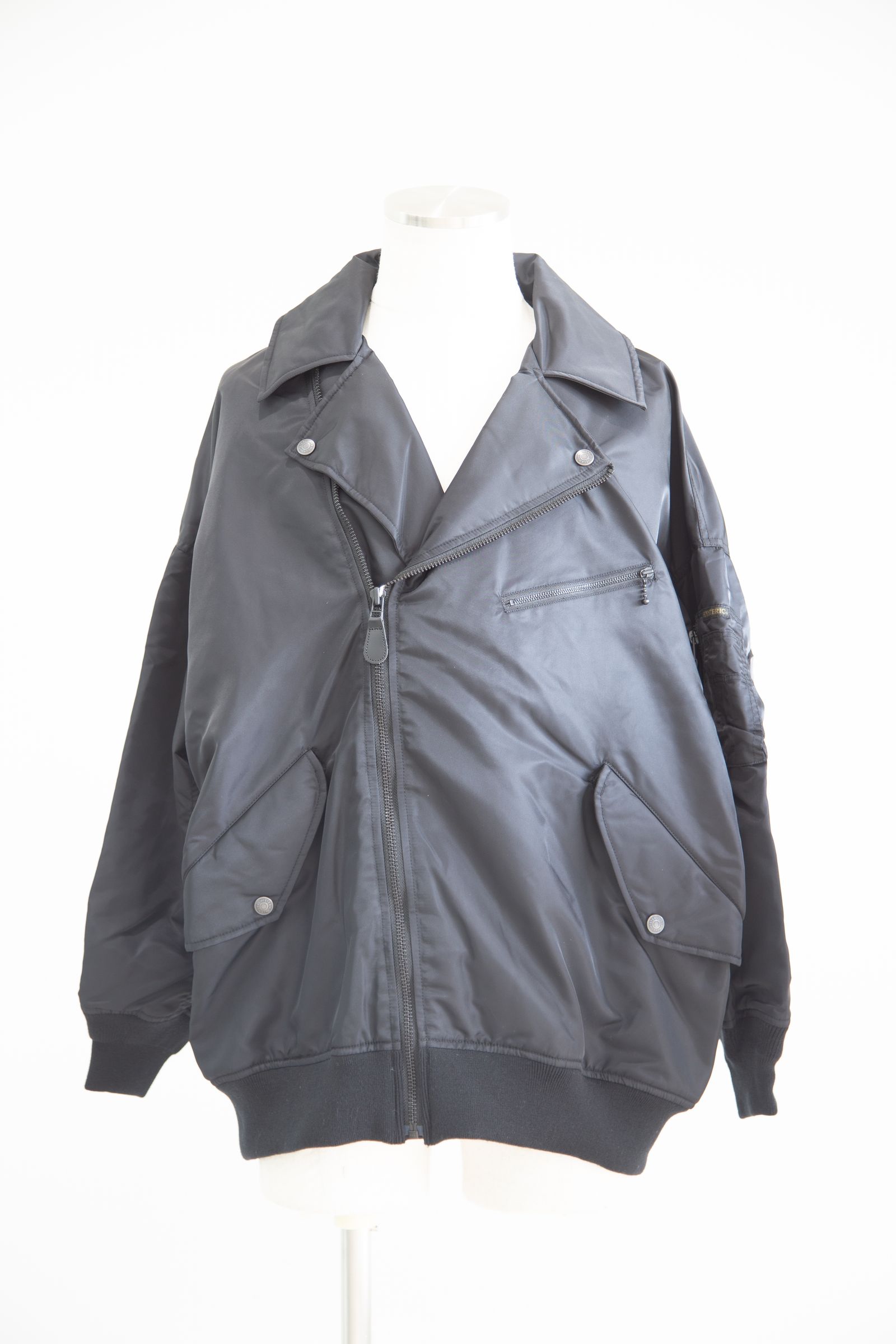 HYSTERIC GLAMOUR - ライダースブルゾン / ブラック | Tempt