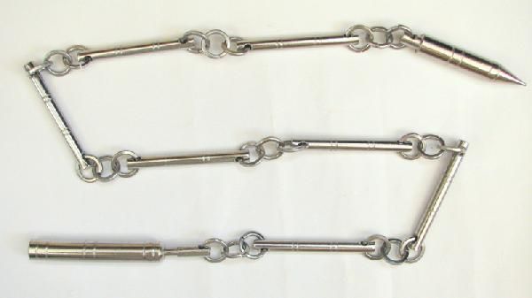 カンフー武具・九節鞭（くせつべん）中重量タイプ2色 - 横浜中華街天宝