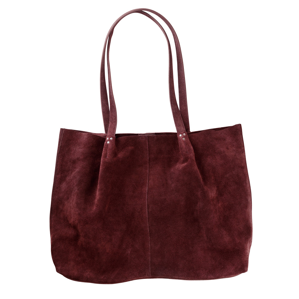 Super Slouch Tote in Pinot Suede | FINAL SALE