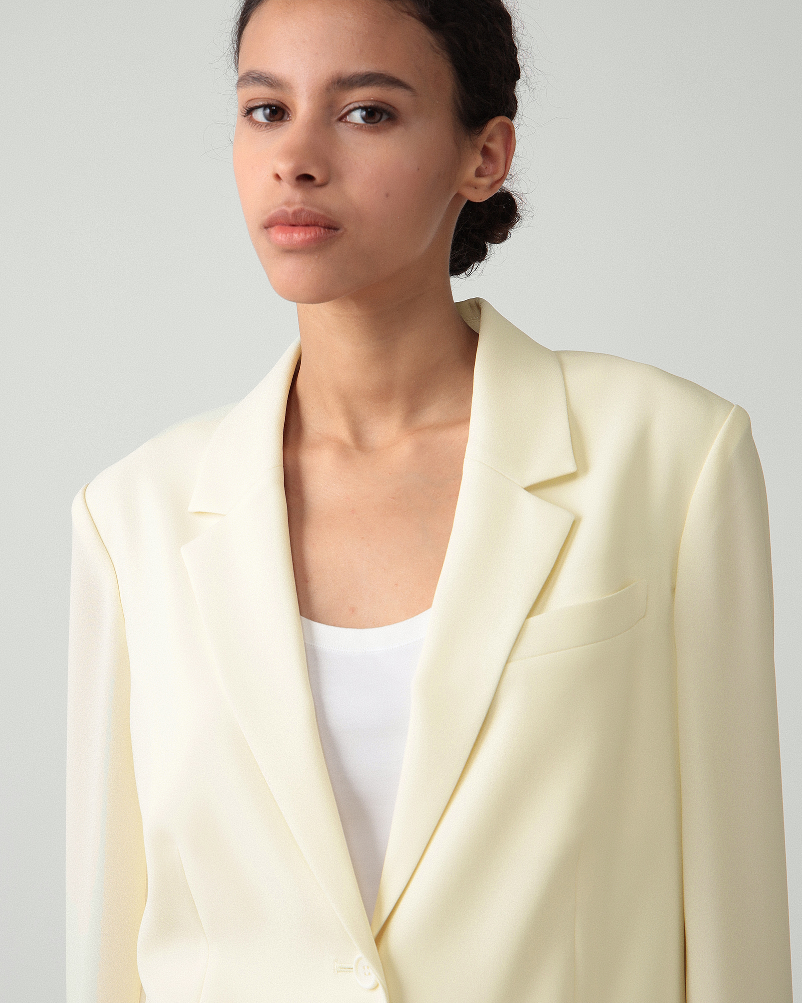 Satin Crepe Straight Blazer | WOMEN（レディース）｜Theory 公式通販