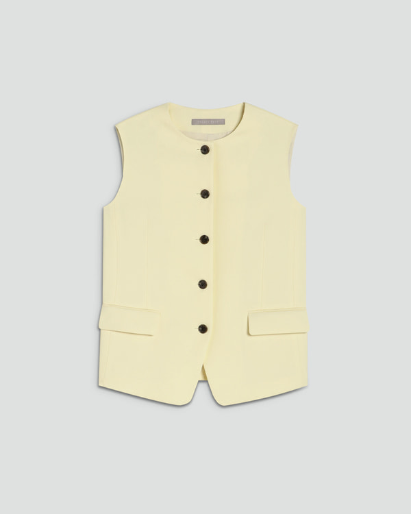 美品✨セオリー 2022AW 定価5.5万 リバーベスト ジレ フード ブルー 美