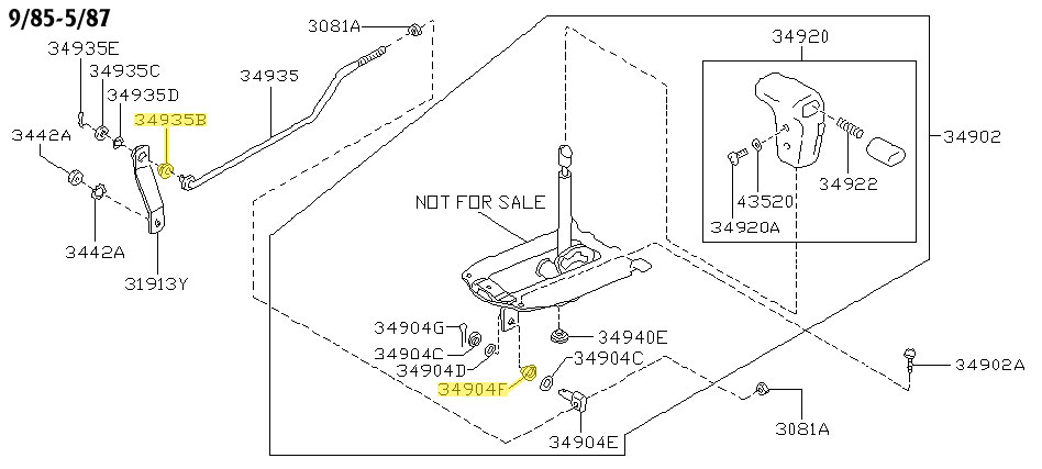 Motorsport Auto - The Z Store - Factory Shift Linkage Bushing, 8