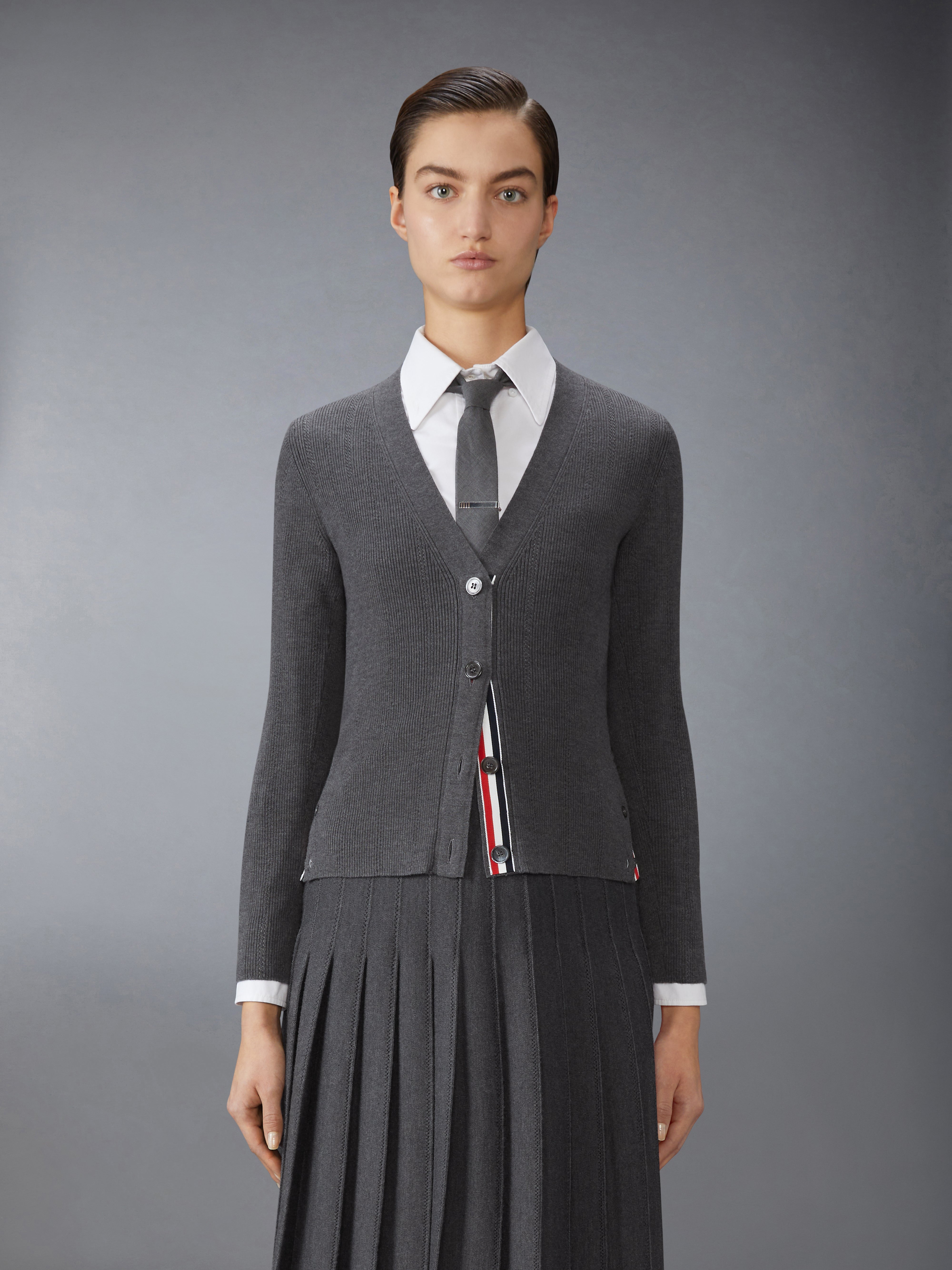 Thom Browne ニットスカート グレー THOM BROWNE/トムブラウン_women