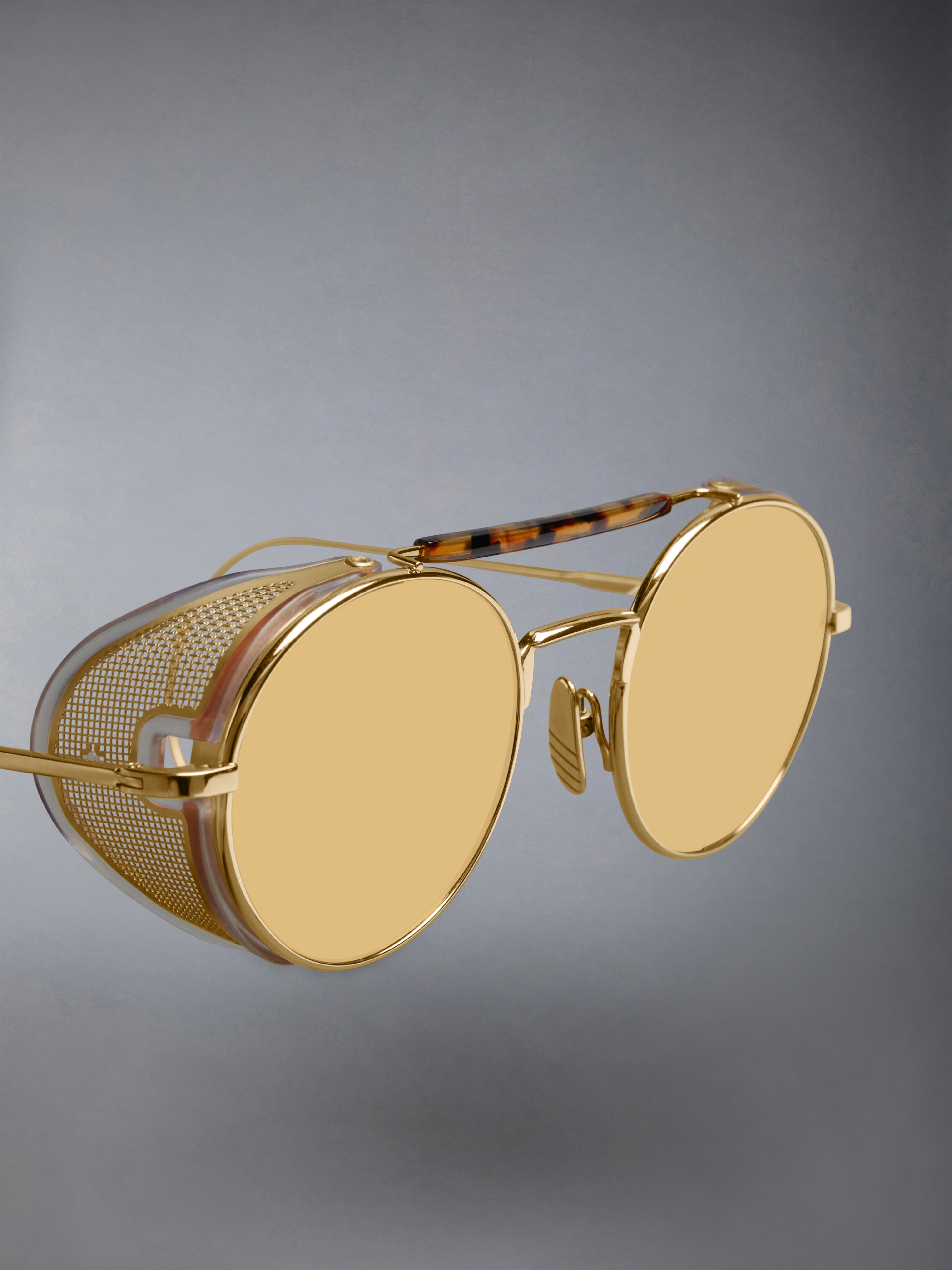 Limited Edition Acetate And Titanium Round Sunglasses | Thom Browne