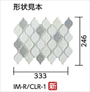 リクシル(INAX) モザイクタイル ミックスモザイク コロリート 異形状平