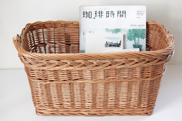 北欧ビンテージかご 籐の自転車バスケット/ スウェーデン