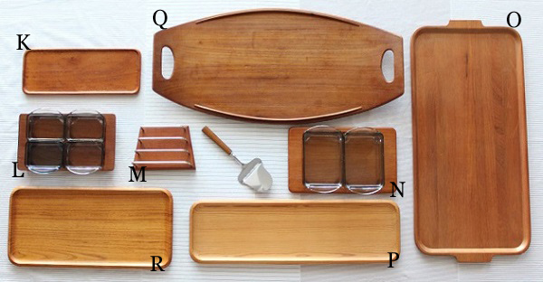 DANSK ダンスク デンマーク チークトレイ802 北欧ビンテージ/DANSK