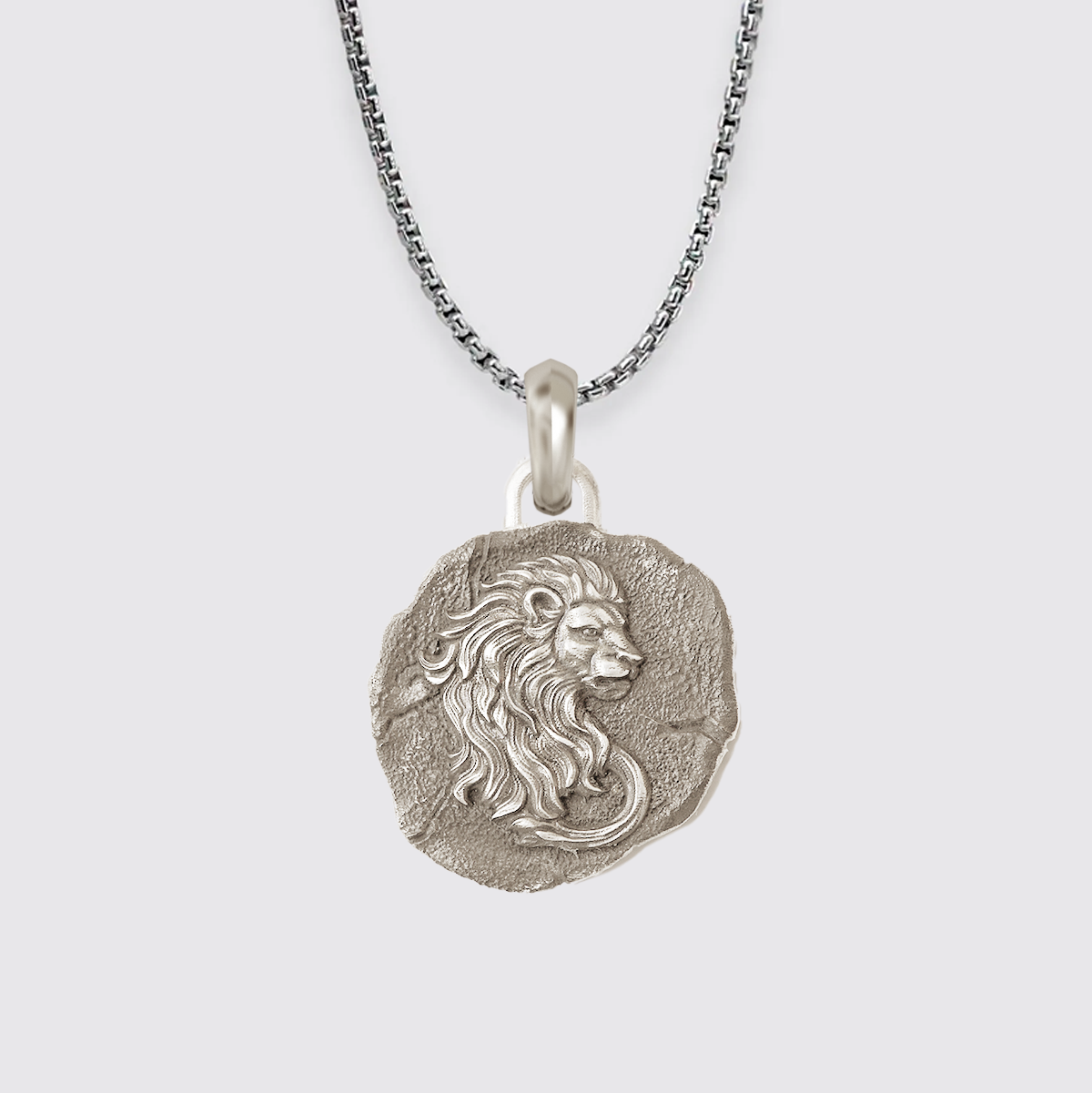 Leo Zodiac Pendant in Sterling Silver and 14K Gold