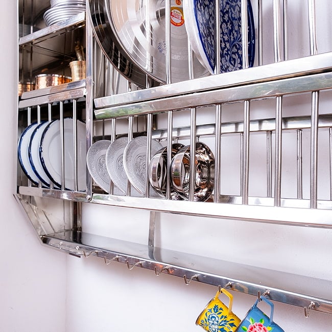 約98.5cm*約91cm〕魅せる収納 インドから昔ながらの 壁掛け式