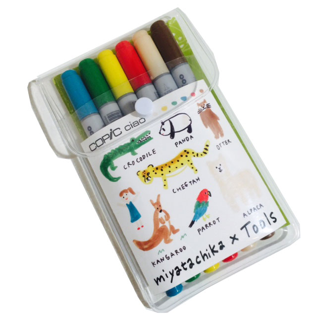 ☆限定☆ミヤタチカ×トゥールズ コピックチャオ 6色セット A｜モノ