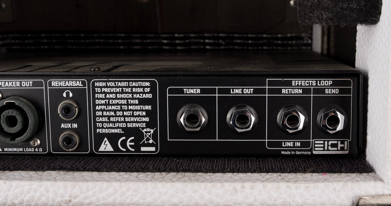Pre Owned Eich T900 Classic Bass Amp Head 212S Cabinet White Bass