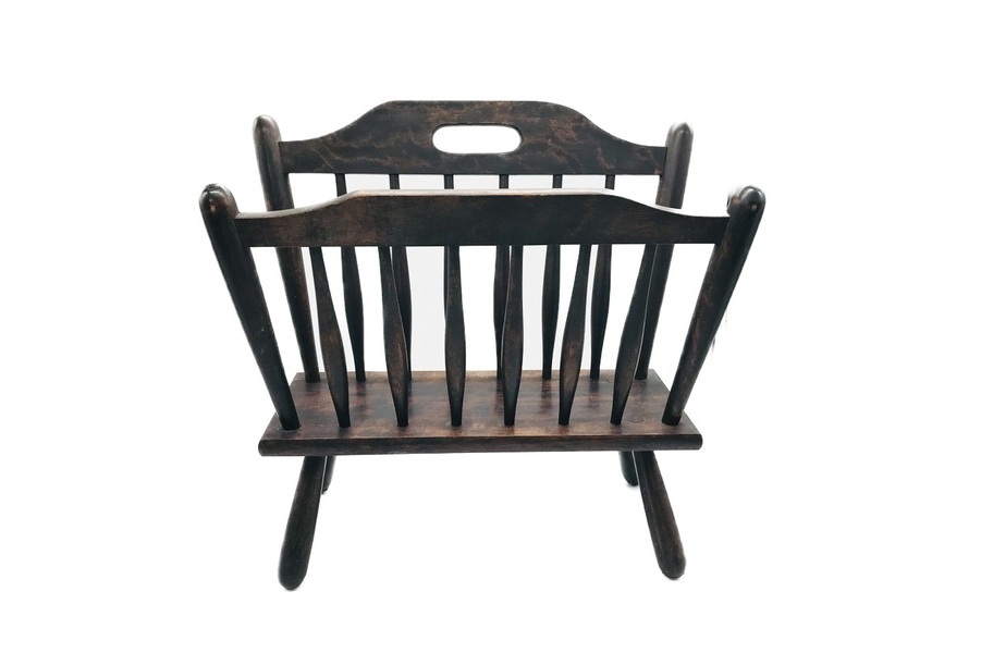 長野県松本の職人技！松本民芸家具マガジンラック買取入荷！【足立