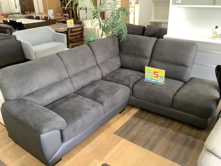 ニトリ コーナーソファ カウチソファ ウォール3KD