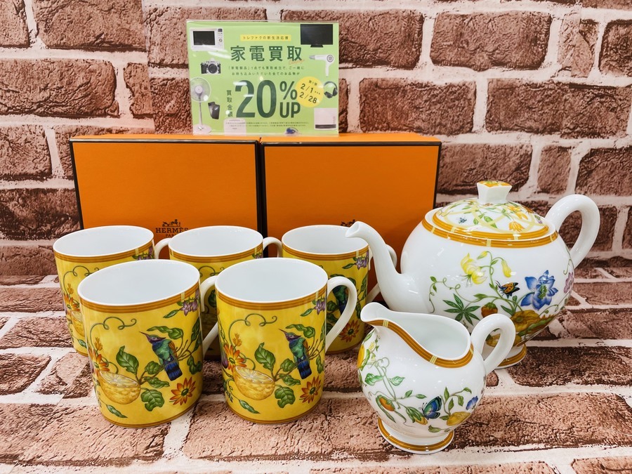 HERMES(エルメス)のシエスタシリーズの食器が多数入荷いたしました