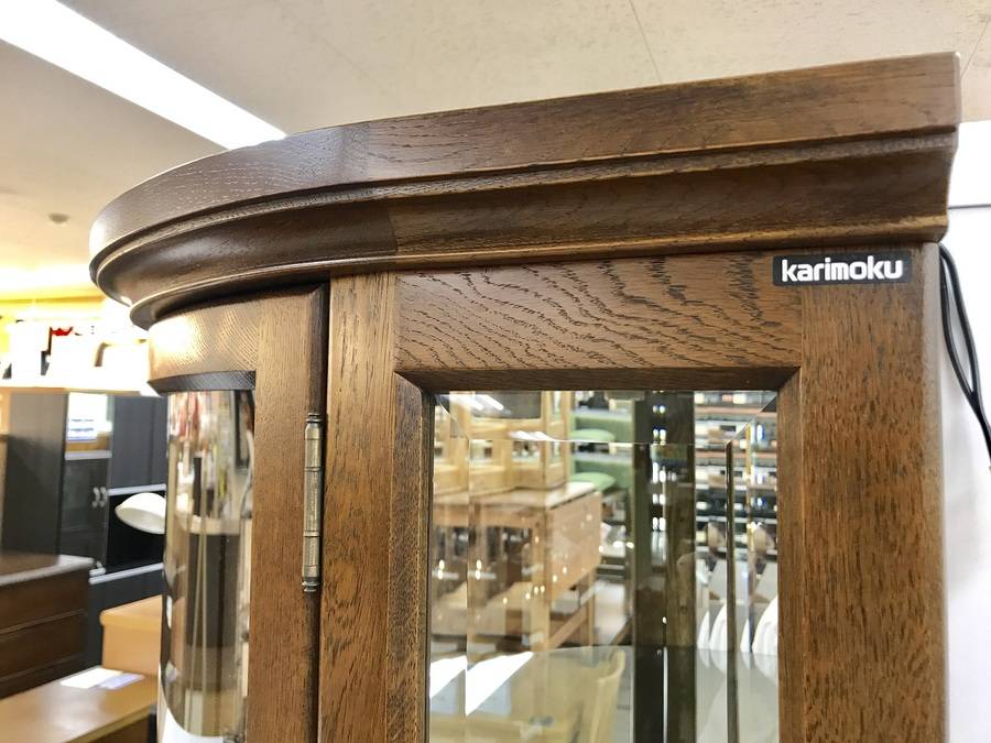 karimoku(カリモク)のコーナーキュリオケースをご紹介！【名古屋徳重店