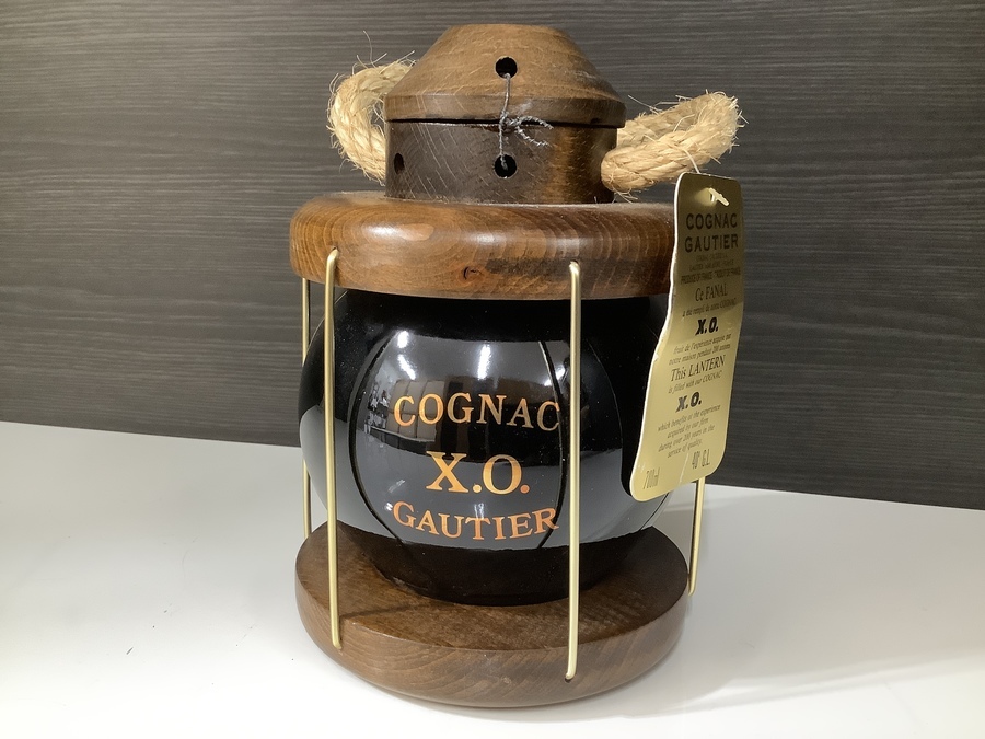 COGNAC GAUTIER/ｺﾆｬｯｸ ｺﾞｰﾃｨｴ】オールドボトル ランタン型ブランデー