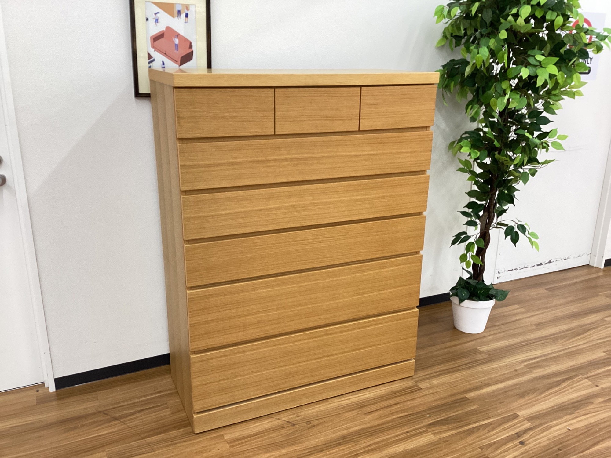 加藤木工】IDC大塚家具取扱いのナラ材を使用したシンプルで使い勝手の