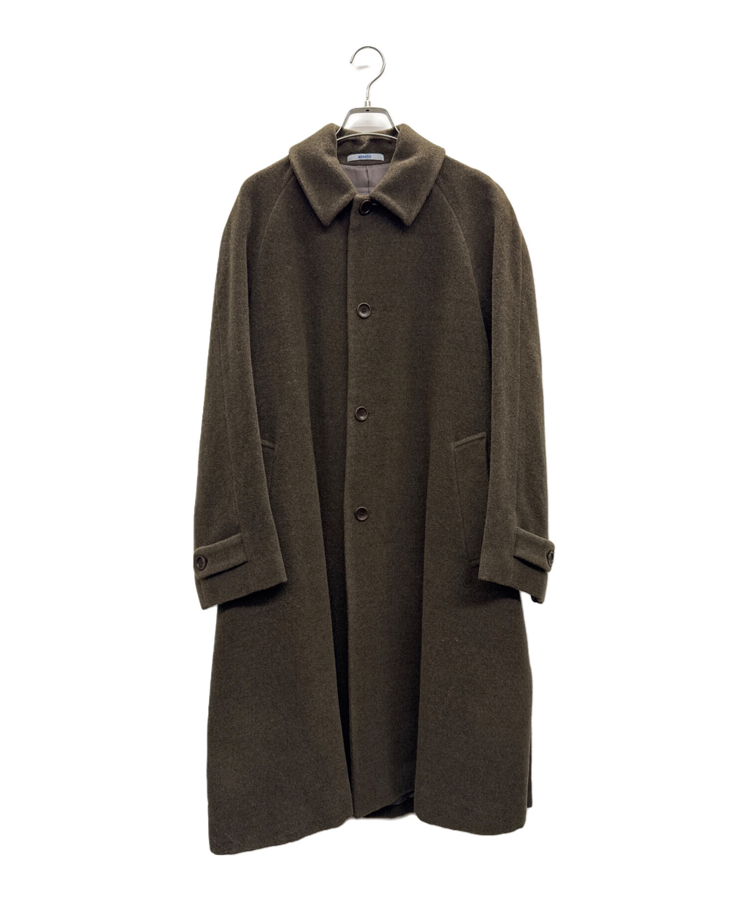 中古・古着通販】KENZO (ケンゾー) ウールコート オリーブ サイズ:2