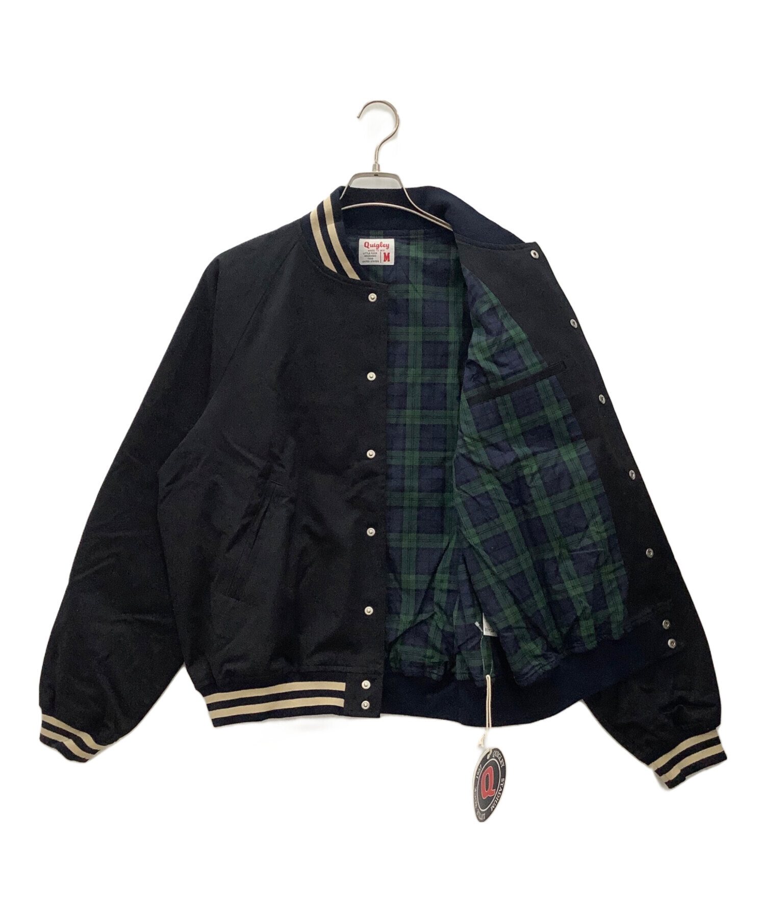 中古・古着通販】Quigley (キグリー) スタジャン ネイビー サイズ:M 未