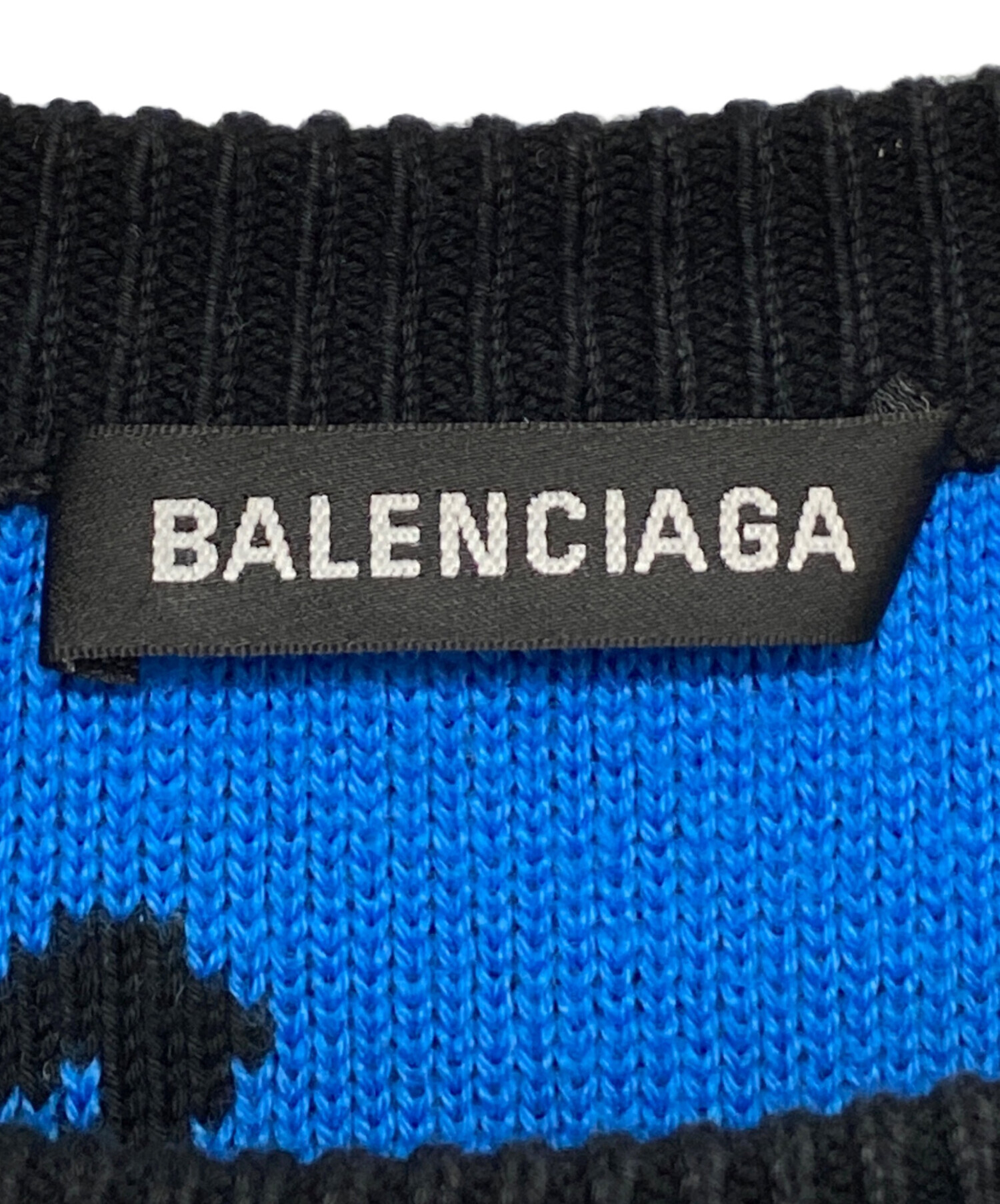 中古・古着通販】BALENCIAGA (バレンシアガ) オールオーバーロゴニット